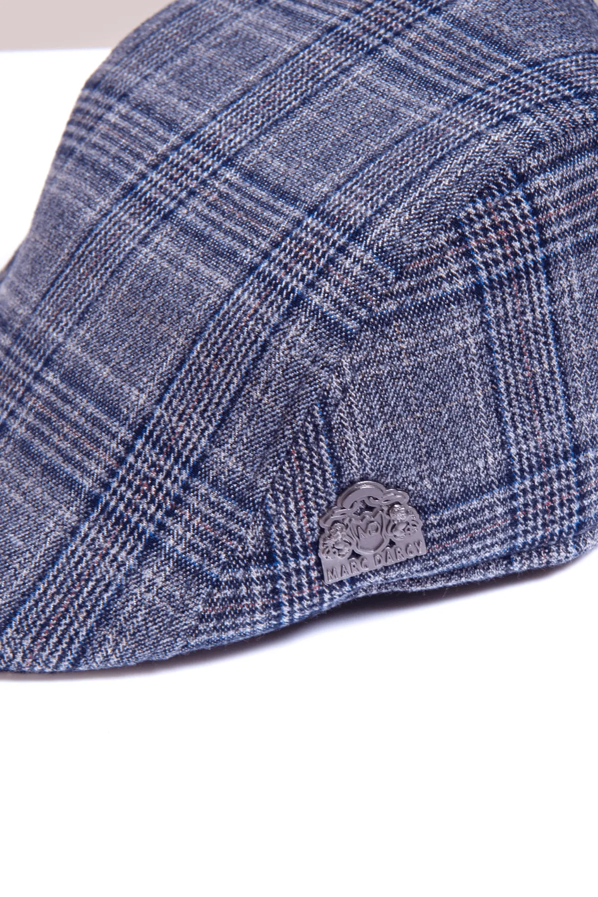 ENZO - Blue Grey Tweed Flat Cap