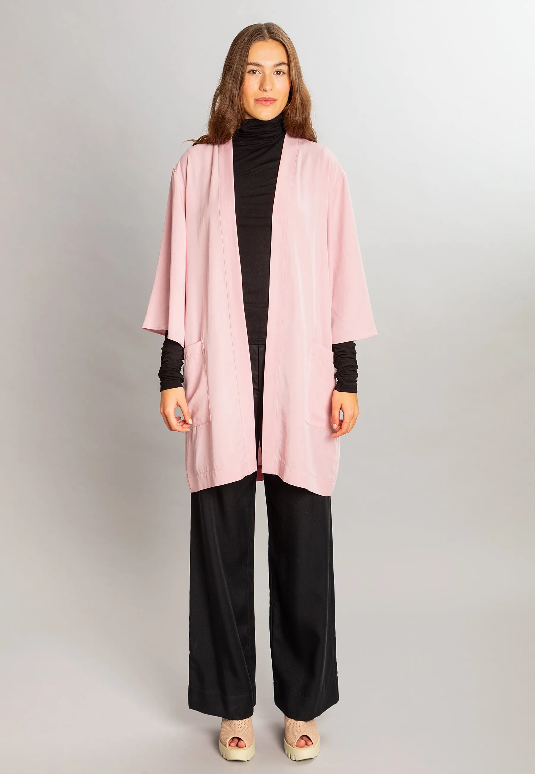 Erika Robe Jacket Peony Pink