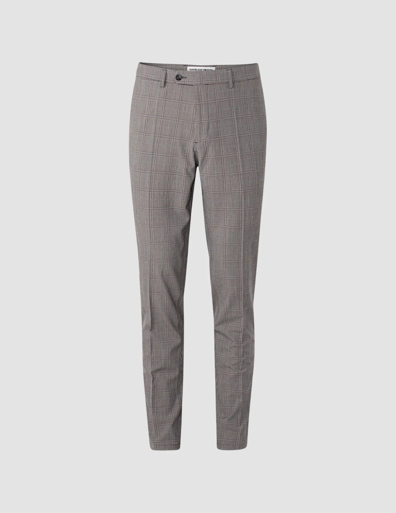 Essential Suit Checked Pants Regular Sterling Grey