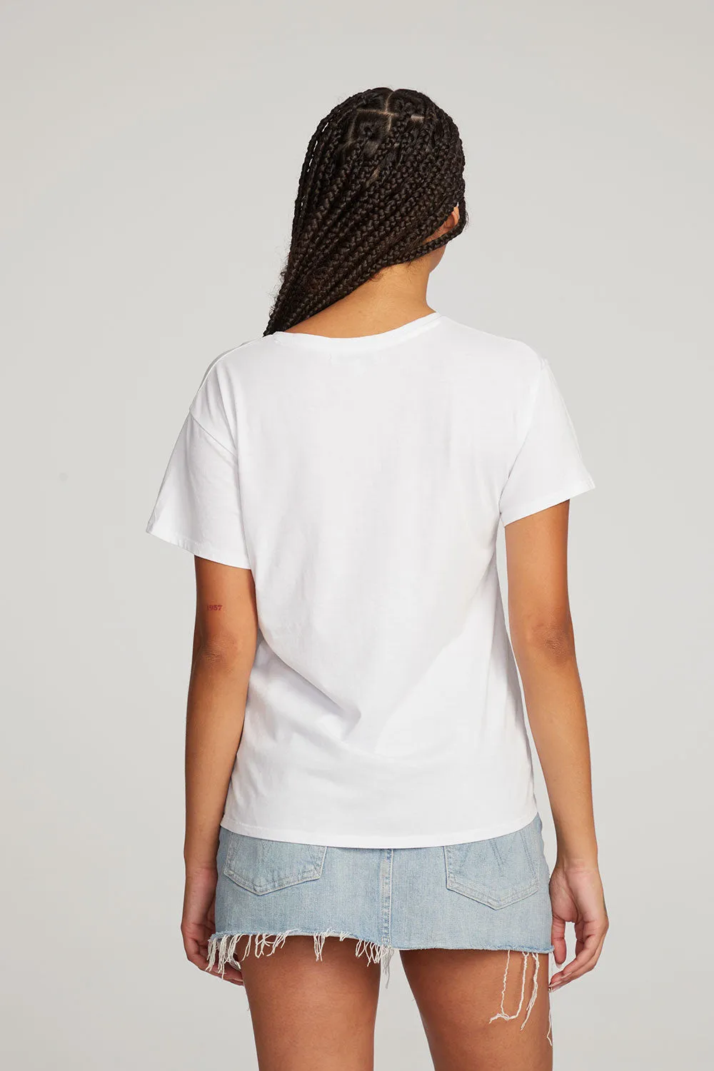 Everyday Essential White V-neck Tee