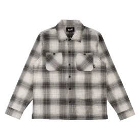 Fang Woven Plaid Shirt - Black