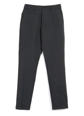 FINN | Side Buckle Regular Trousers | Grey Pin