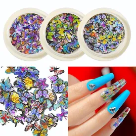 Flowers And Butterfly Ultra-Thin Nail Art