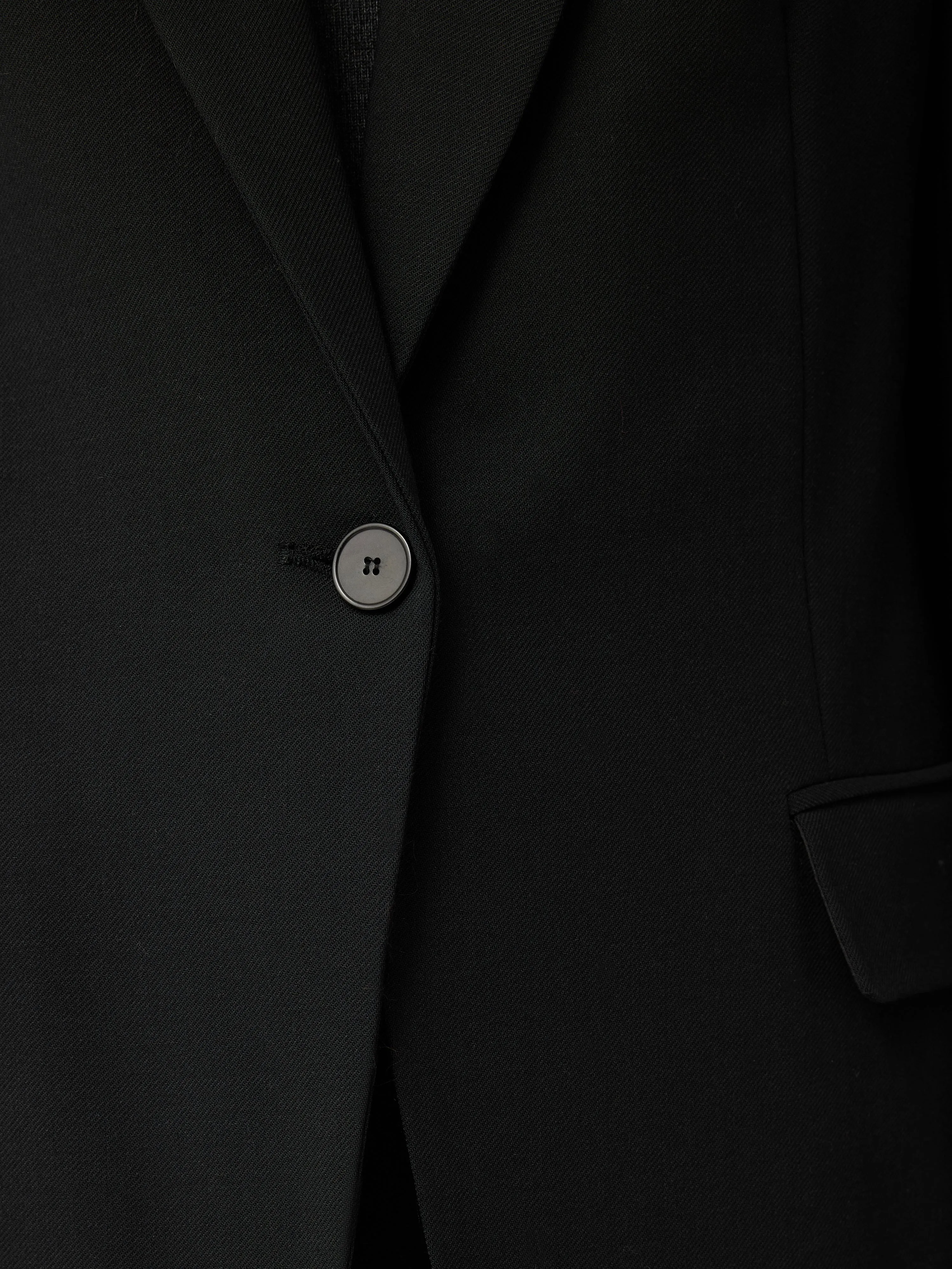 Fluid Twill Knox Blazer | Black