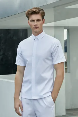 Flynn White Chef Jacket, Short Sleeve