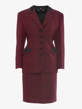 Fuchsia wool Suit