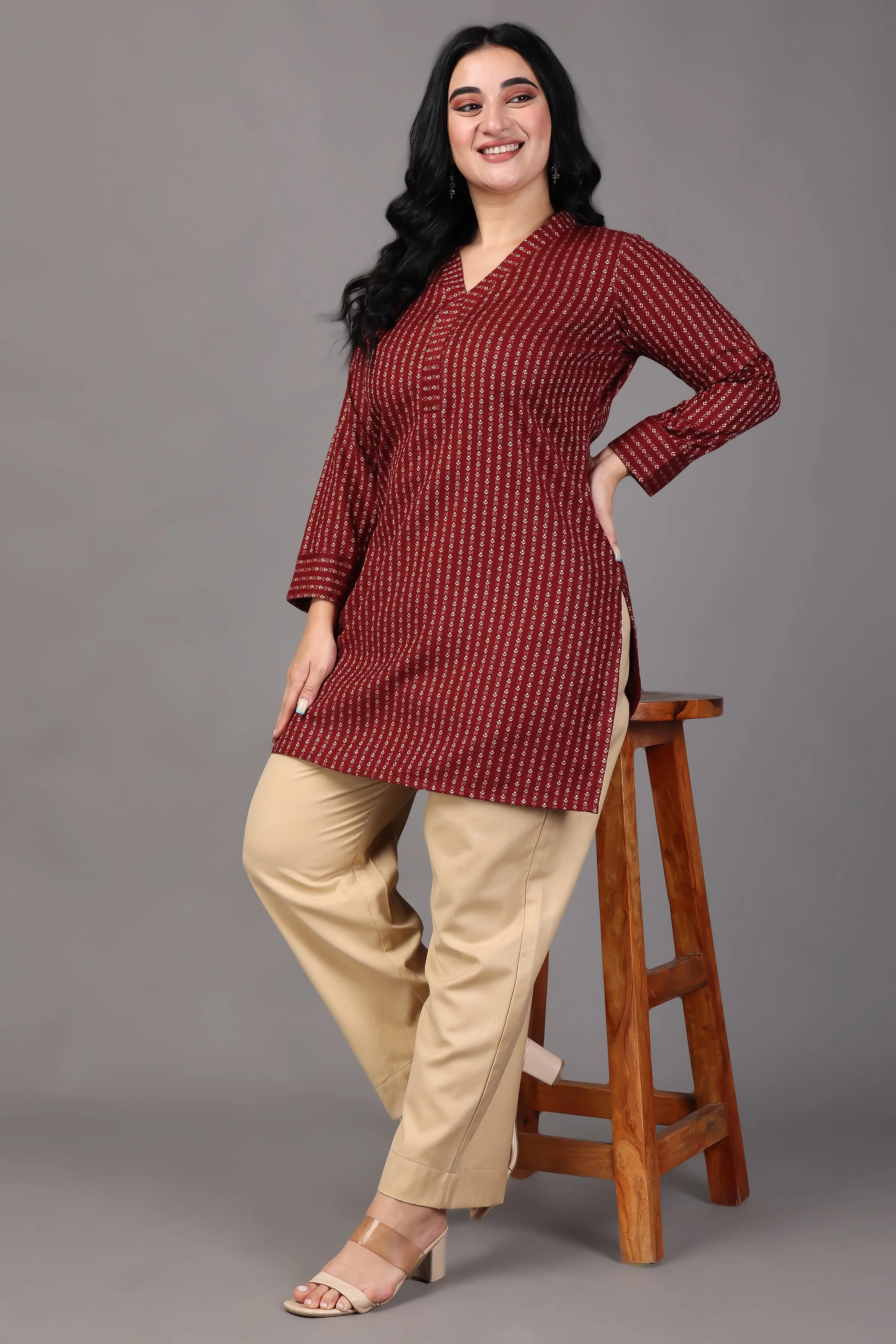 Furnace Flow Woollen Short Kurta