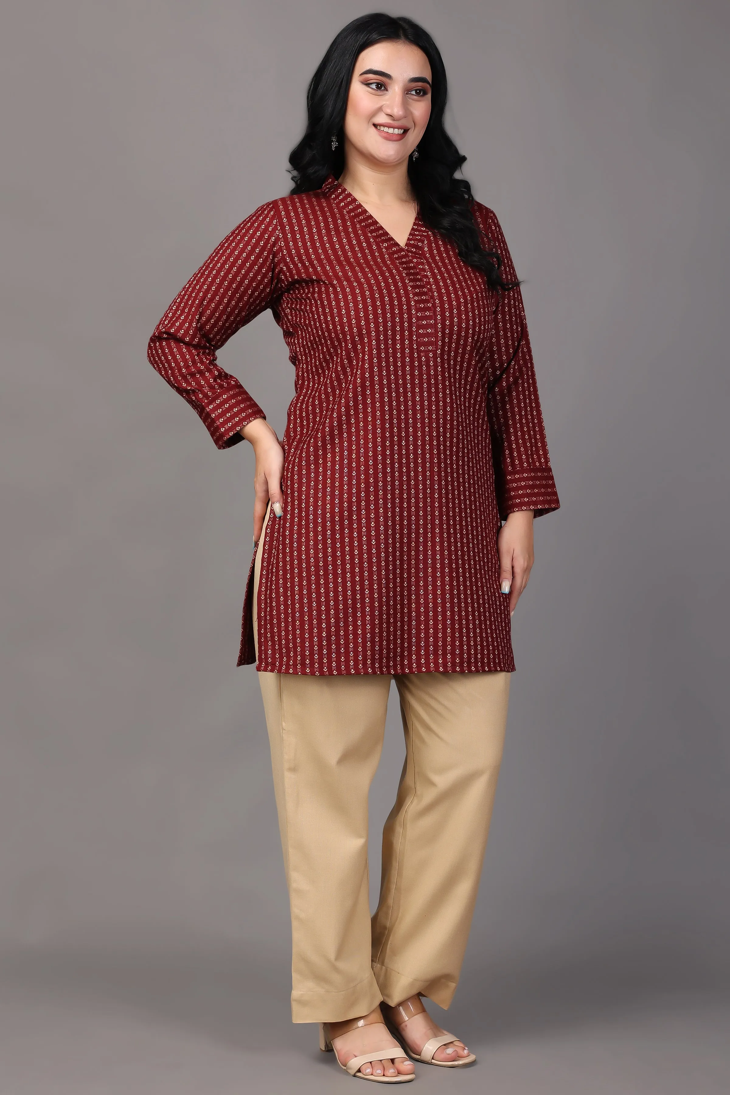 Furnace Flow Woollen Short Kurta