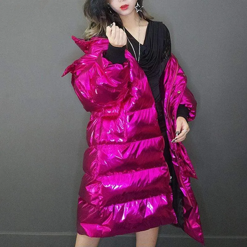 Glossy Winter Jacket Women