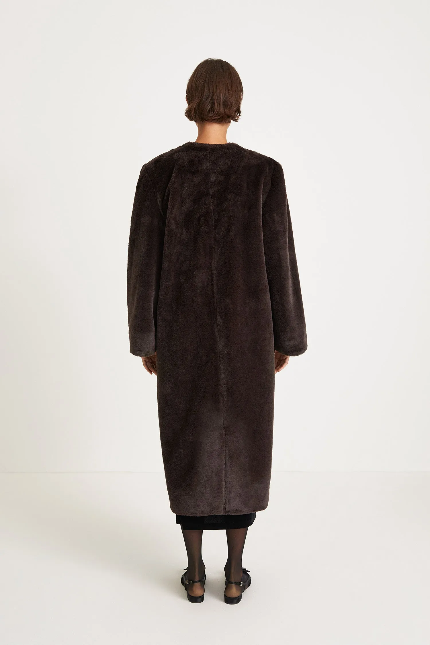 HAGA COAT - BROWN