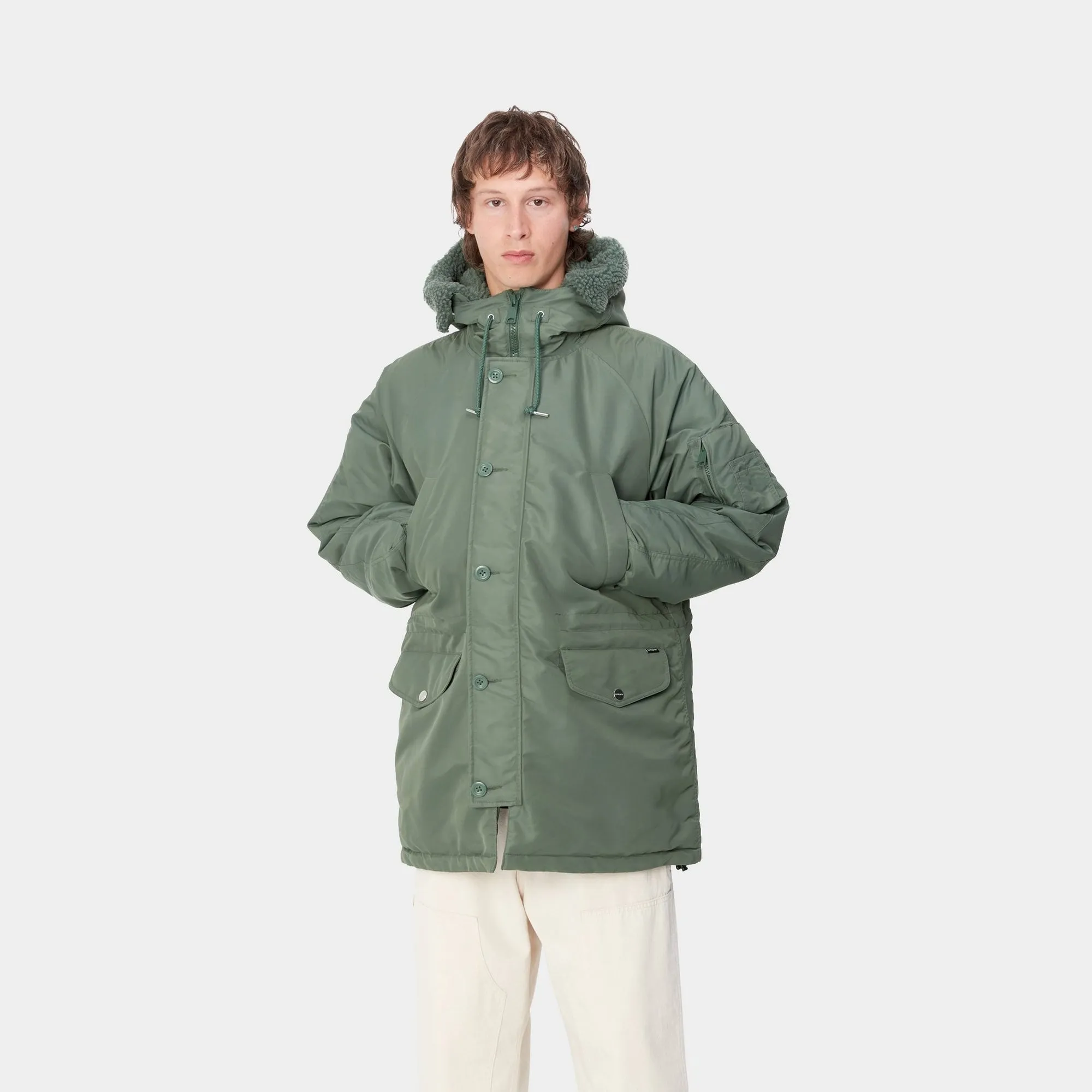 Hooded Olten Parka | Duck Green