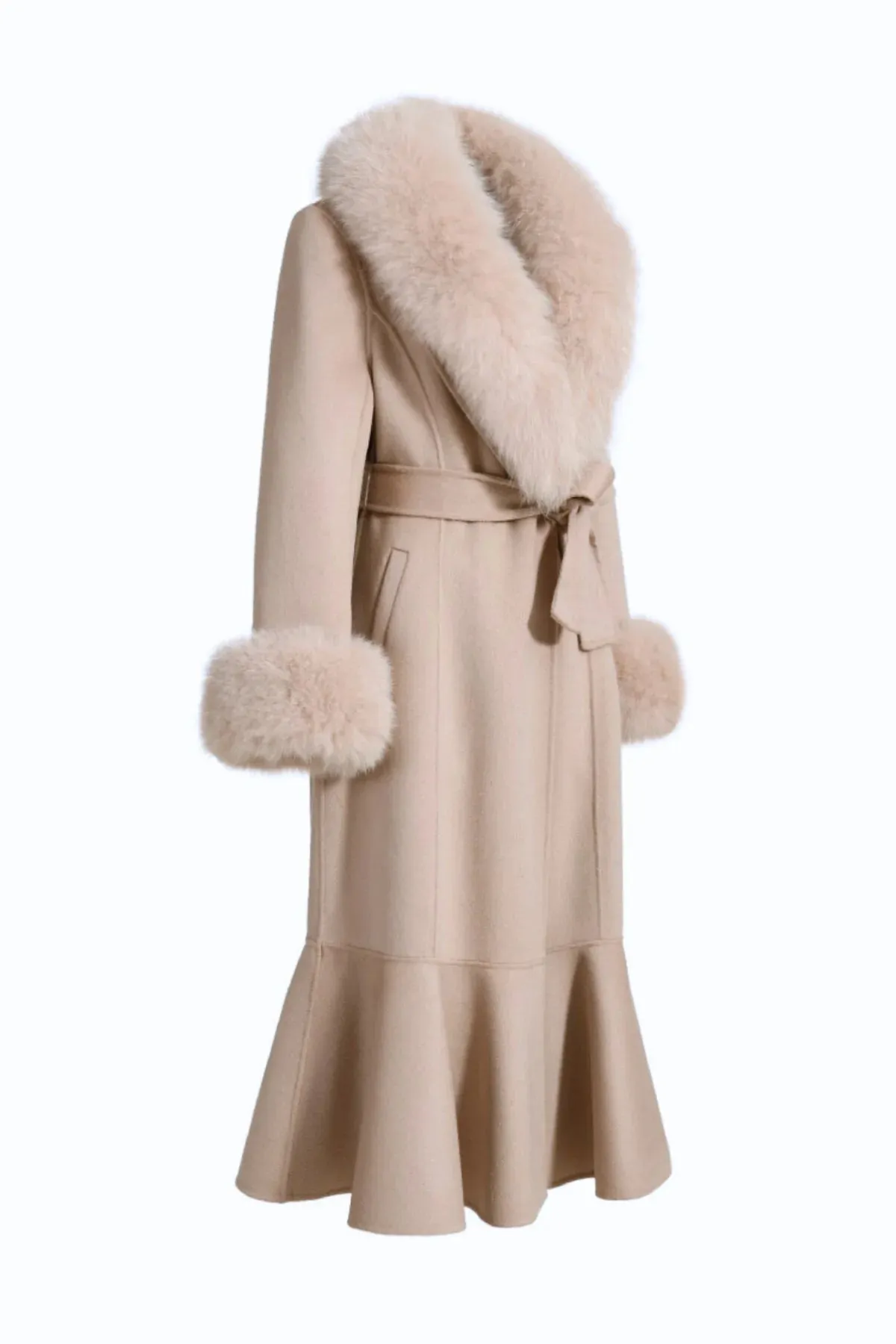 Hortons England Westminster Cashmere Peplum Coat