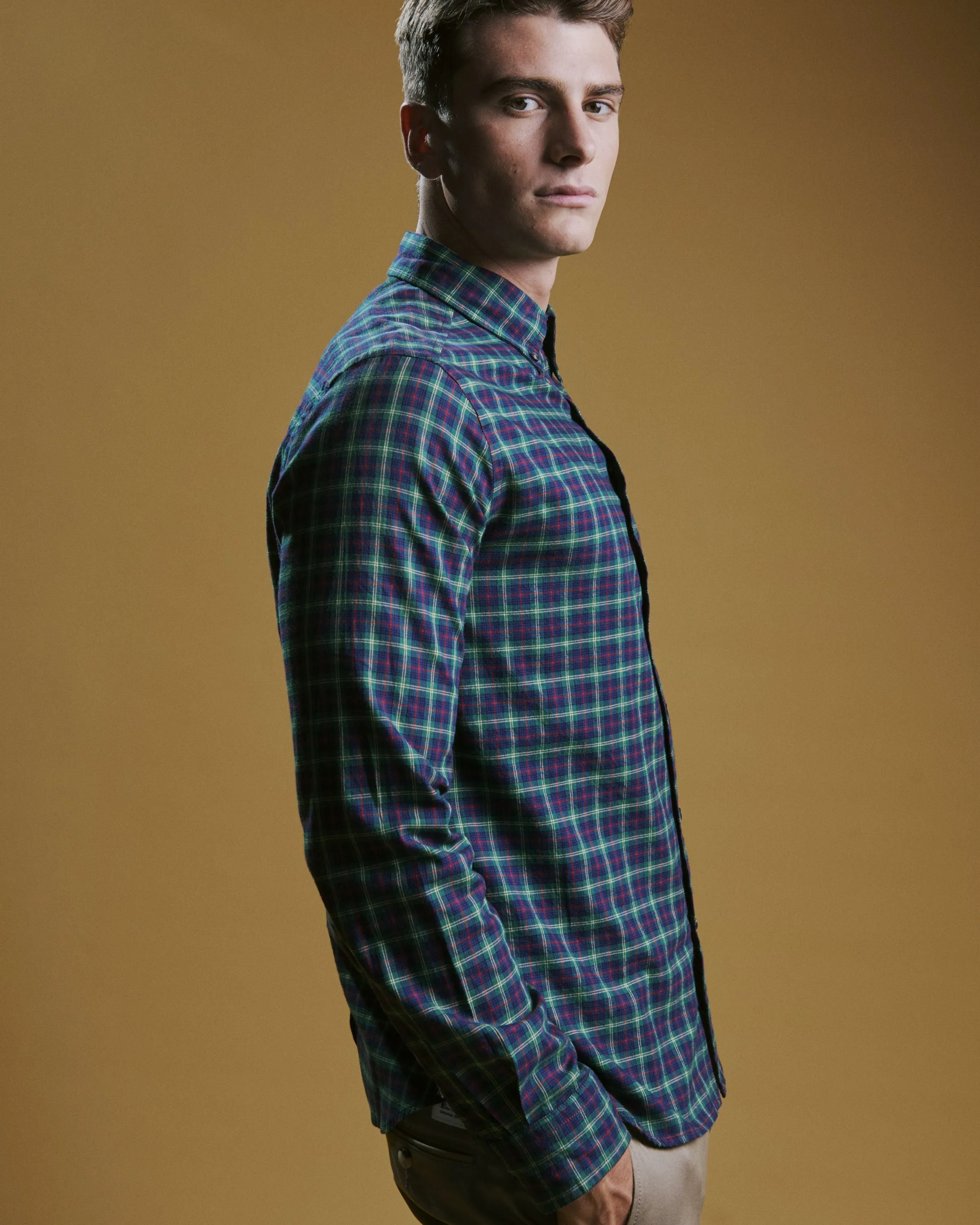 House Tartan Twill Shirt - Green