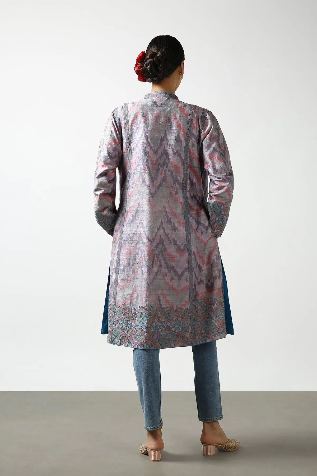 Ikat Long Coat