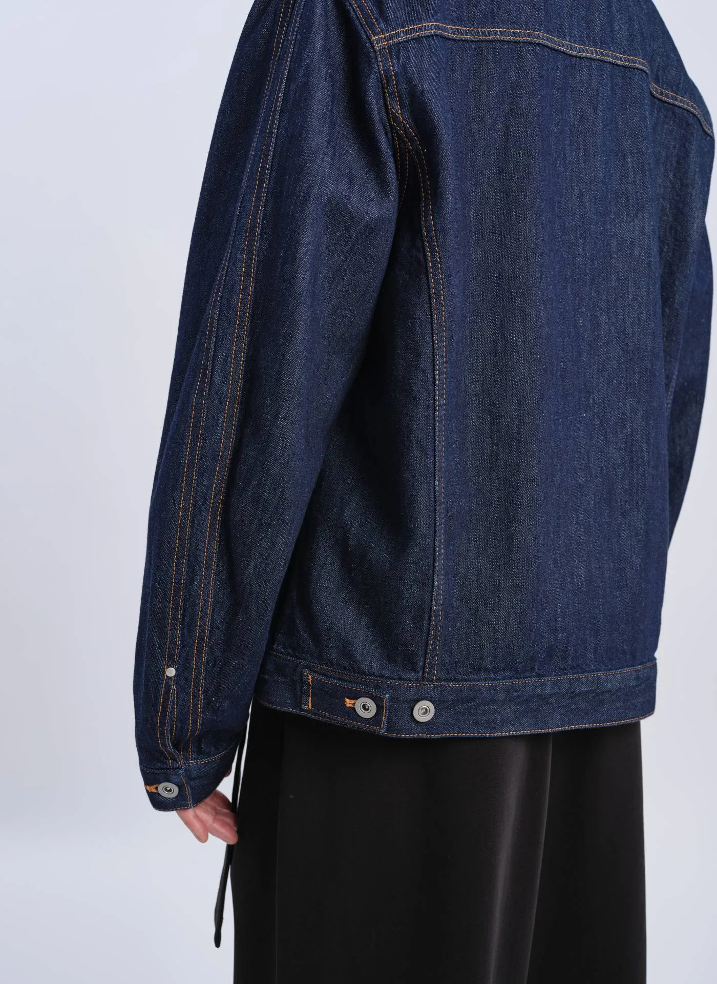 Indigo Cotton Linen Denim Jacket