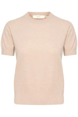 InWear Kellsie Cashmere Mix Short Sleeved Pullover In Haze