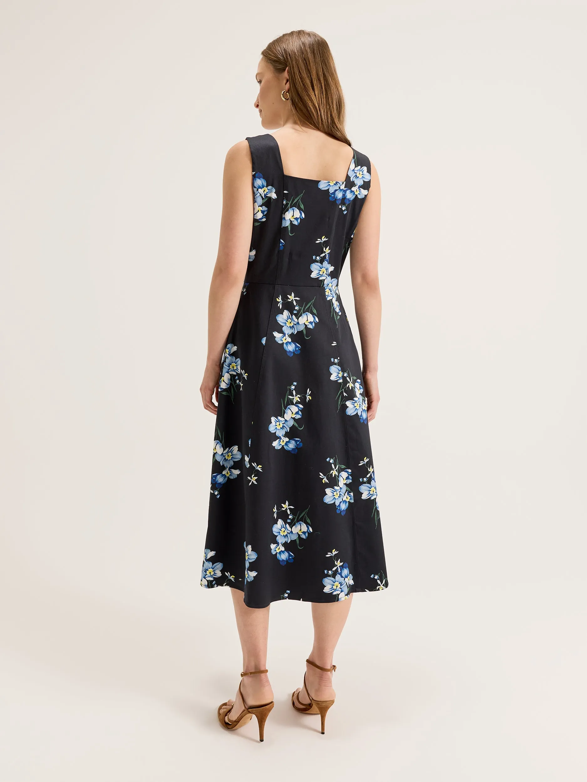 Iris Floral Zip Dress