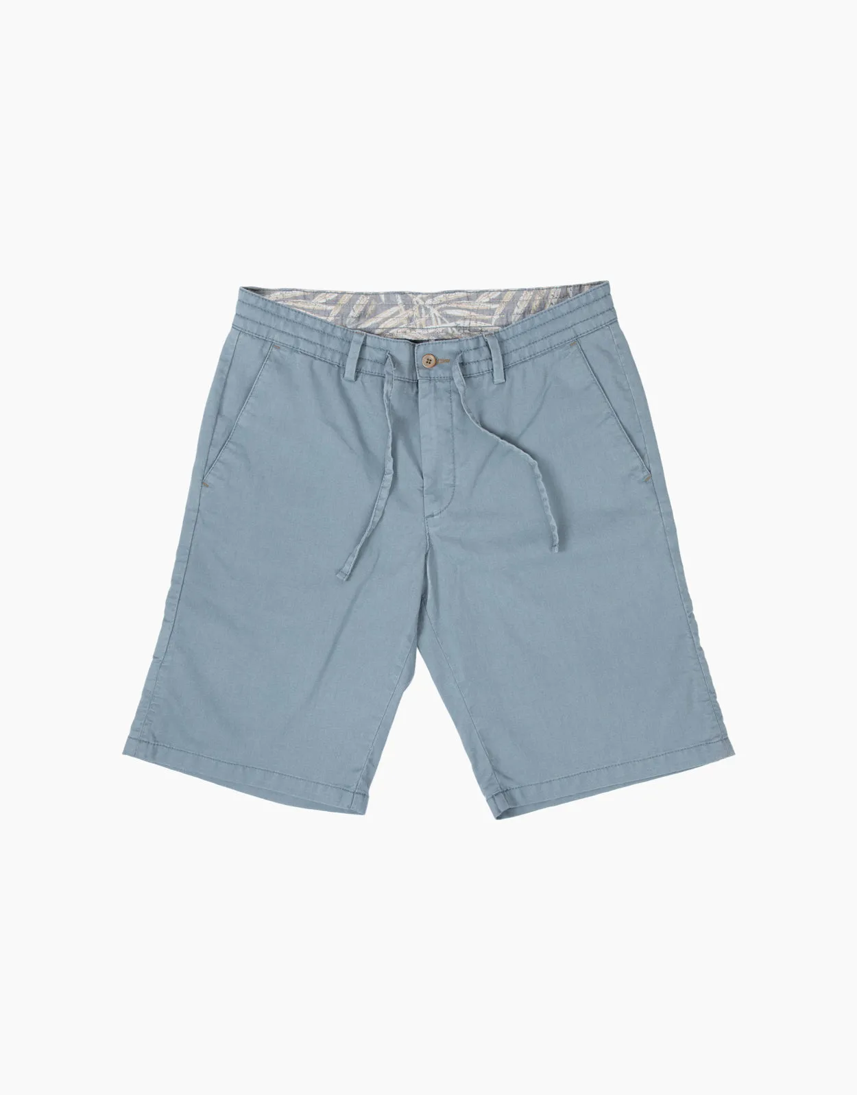 Island Light Blue Drawstring Shorts