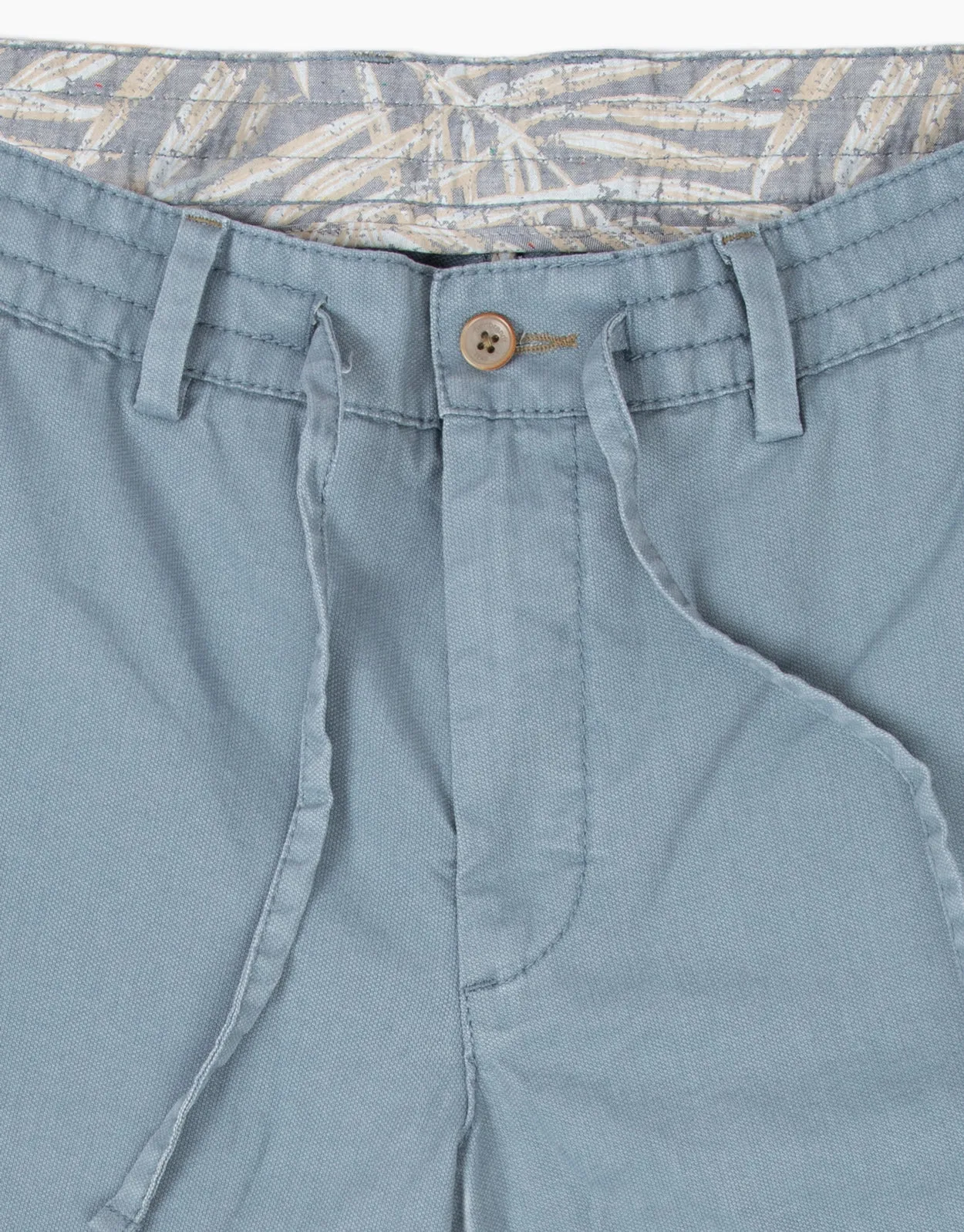 Island Light Blue Drawstring Shorts