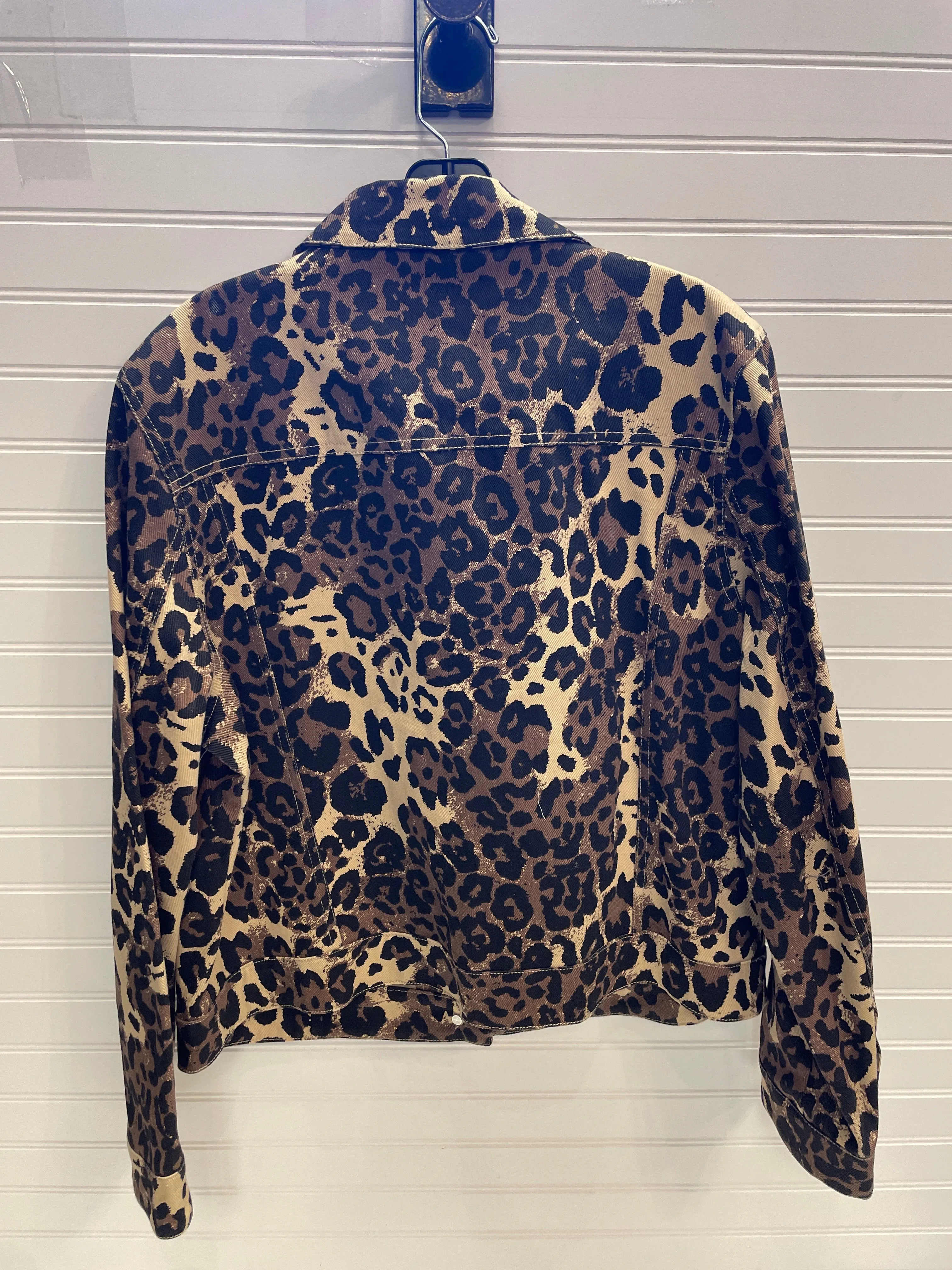 Jacket Denim By Bagatelle In Animal Print, Size: Xl