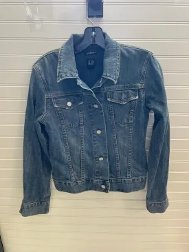 Jacket Denim By Gap In Blue Denim, Size: S