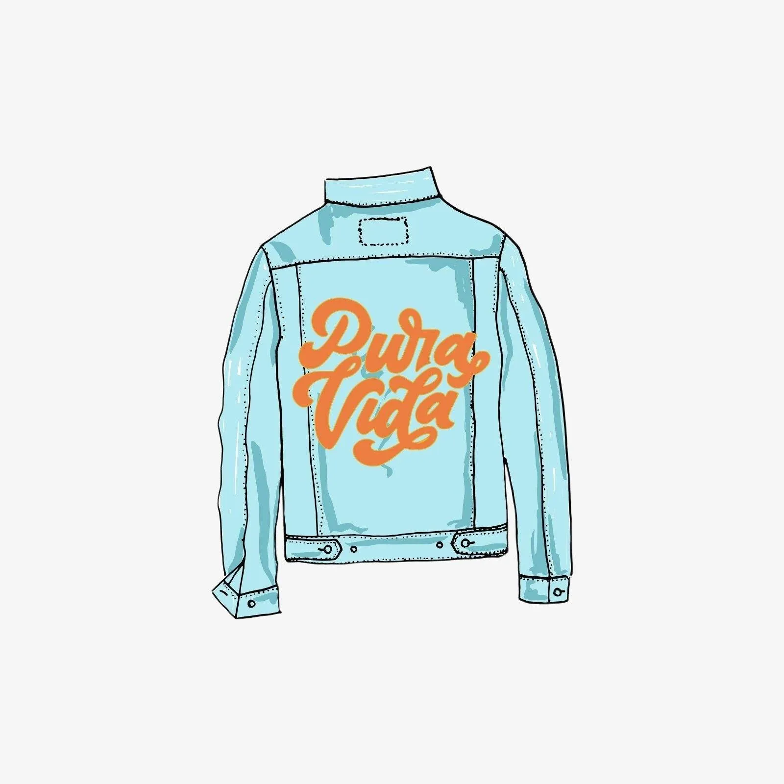 Jean Jacket Sticker