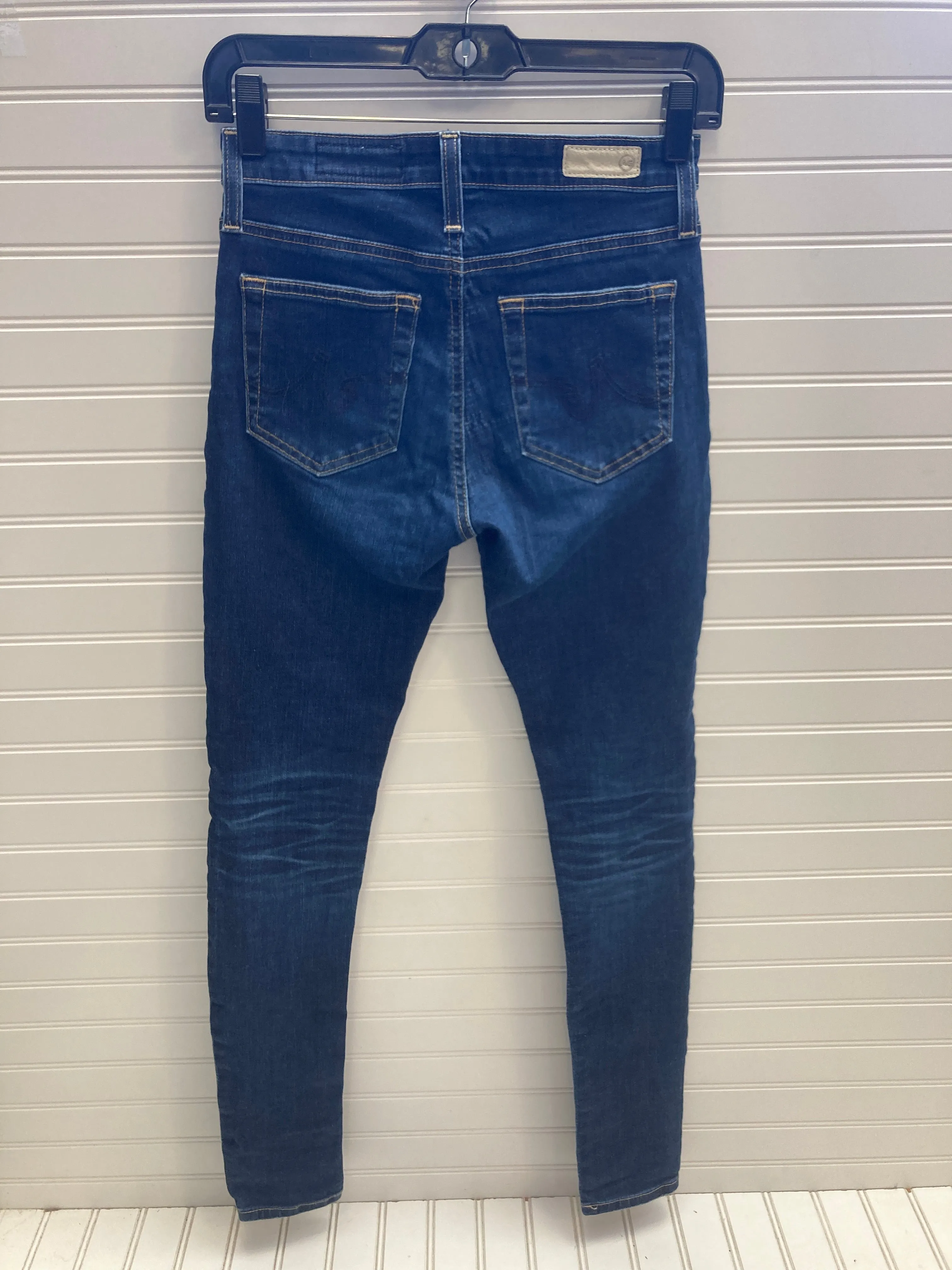 Jeans Skinny By Adriano Goldschmied In Blue Denim, Size: 2