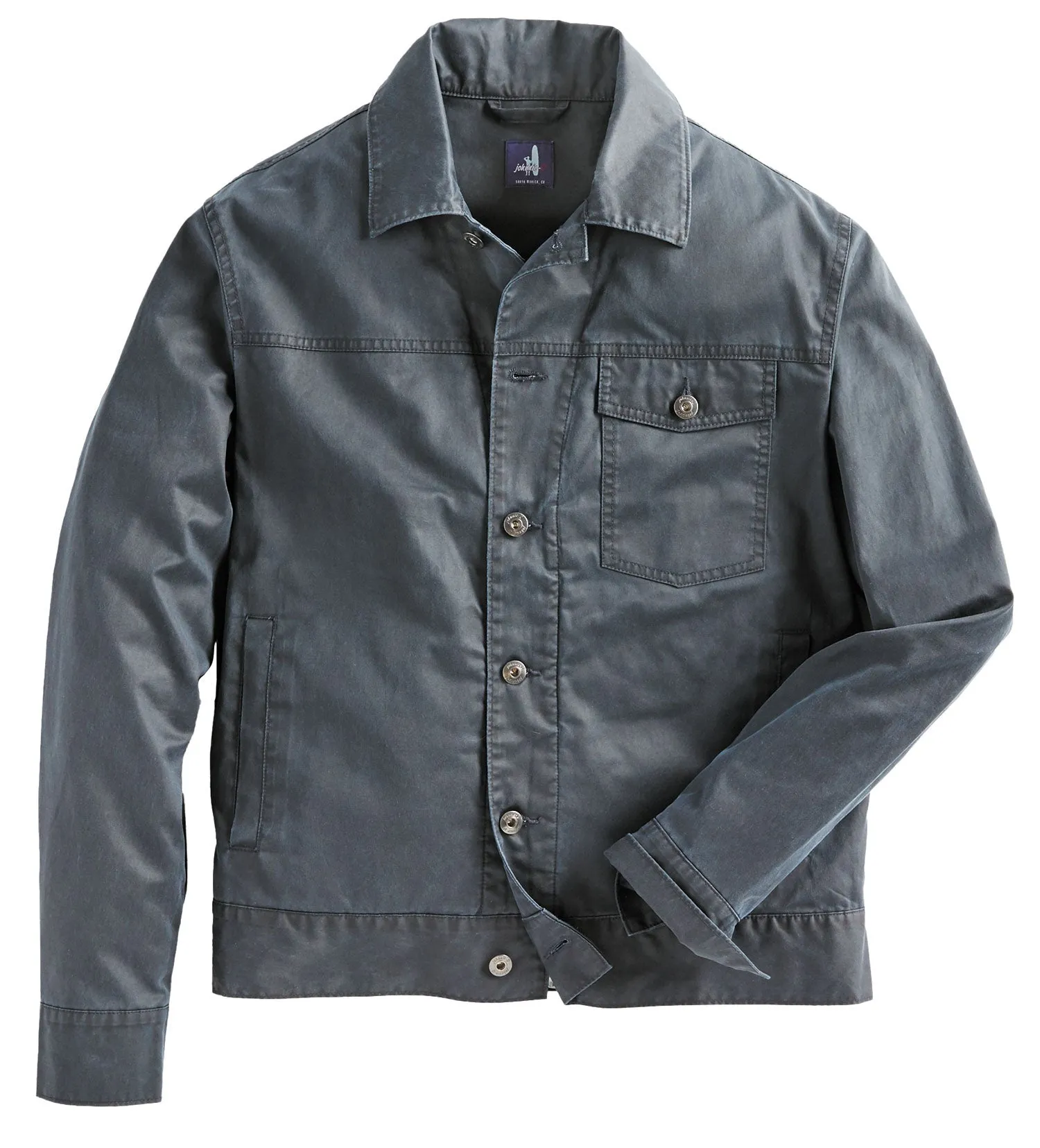 Johnnie-O Roy Distressed Cotton Blend Jacket