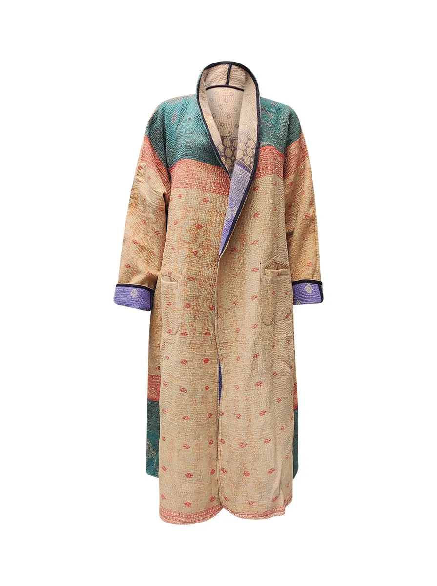 kantha vintage coat long kamalnath