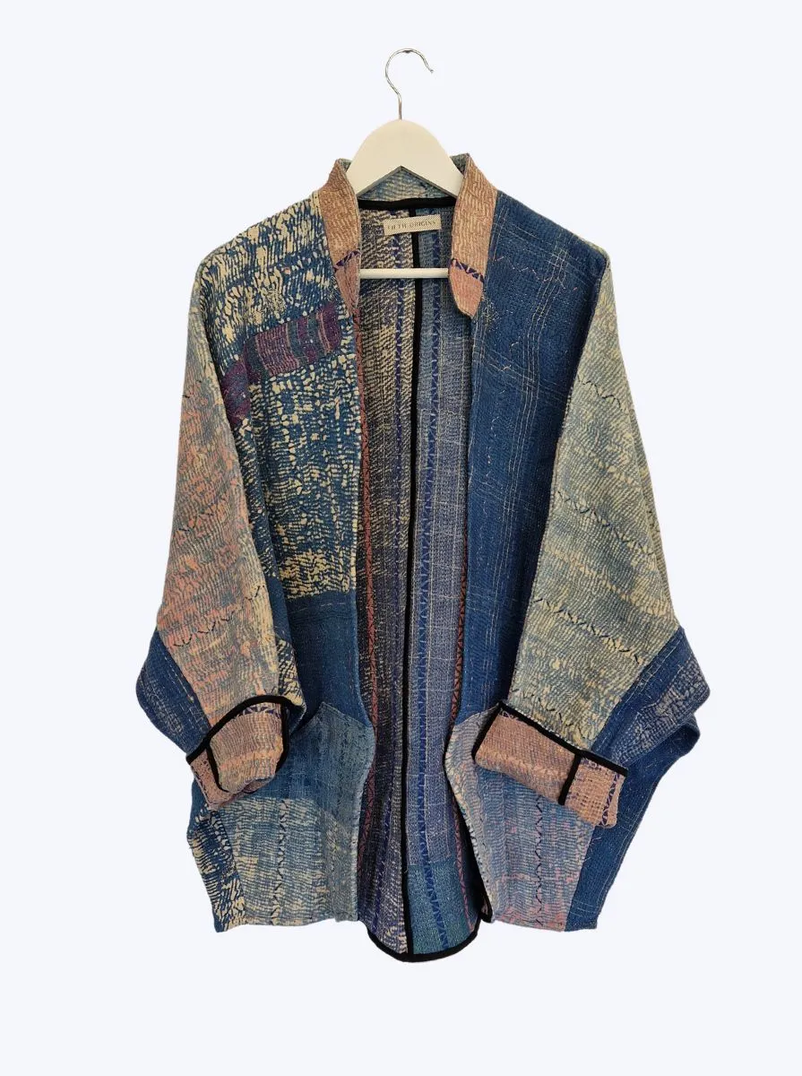 kantha vintage long jacket surprise me