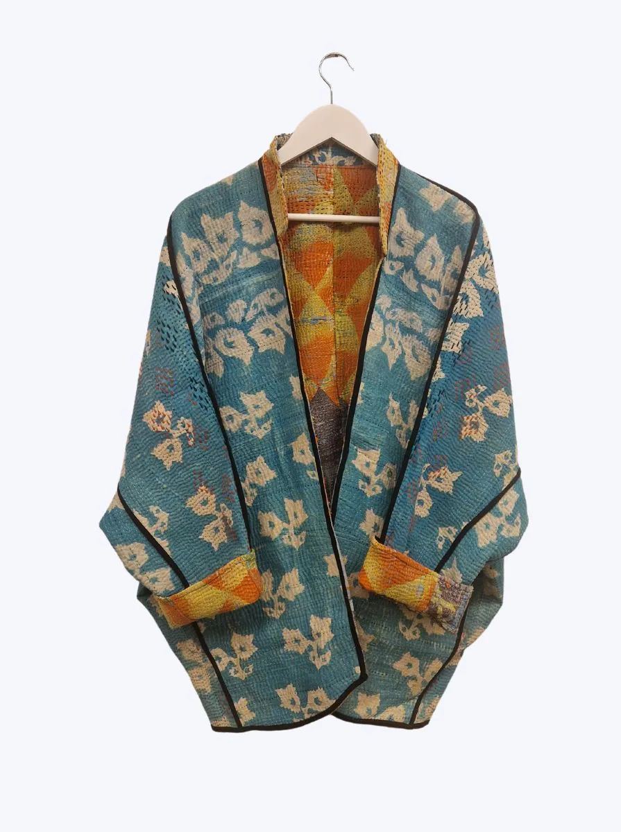 kantha vintage long jacket surprise me