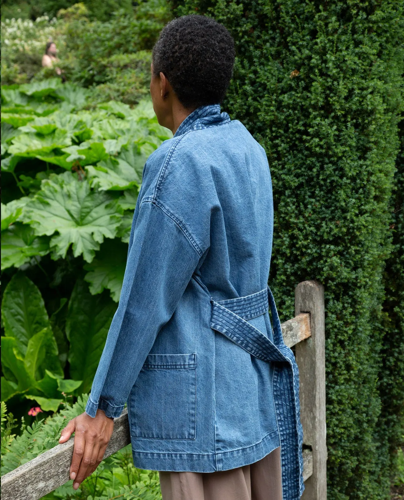 Katy Organic Cotton Denim Jacket in Mid Denim