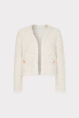 Knit Textured Boucle Cardigan Jacket