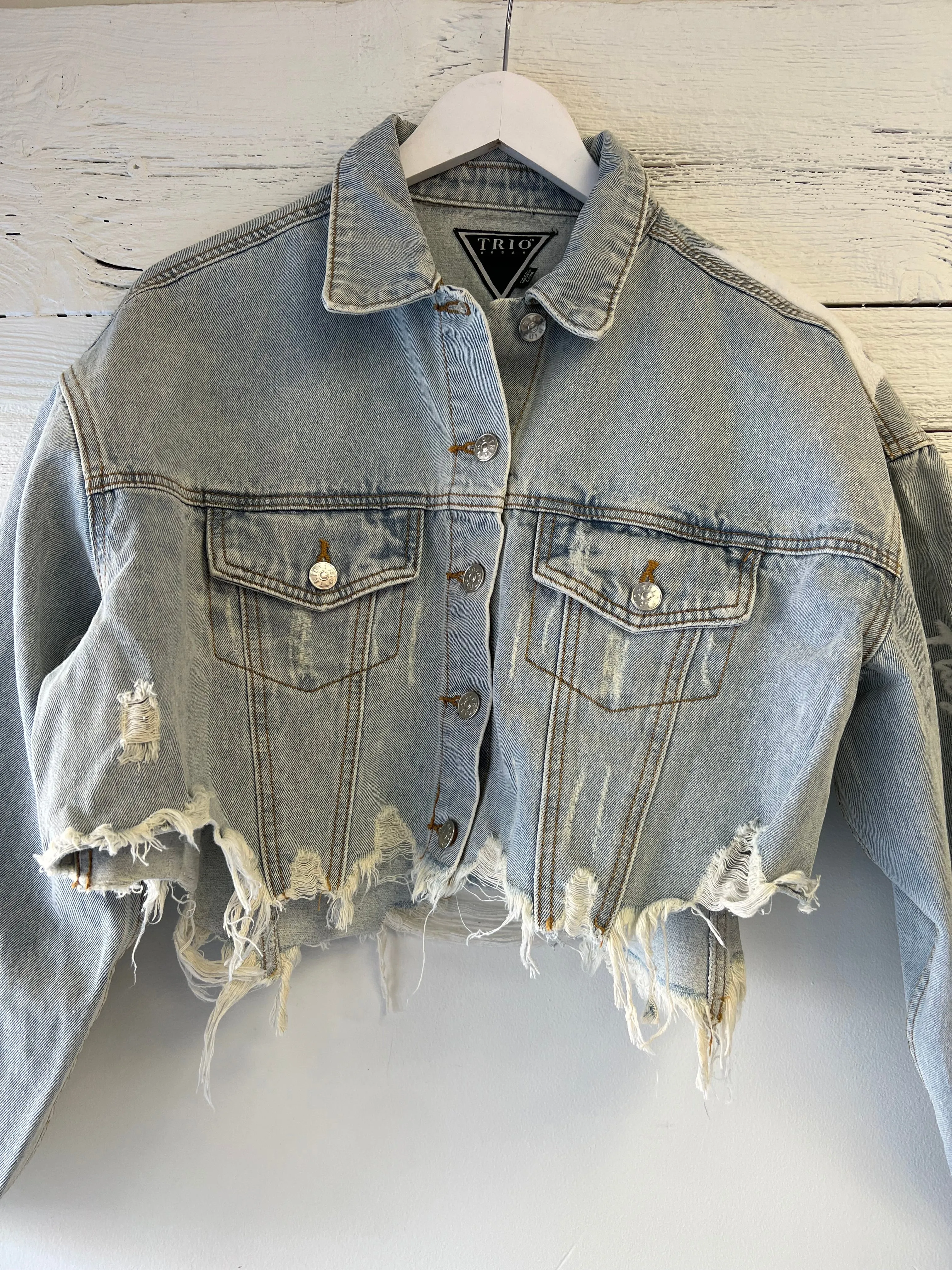 KNOW YOUR POWER DENIM JACKET