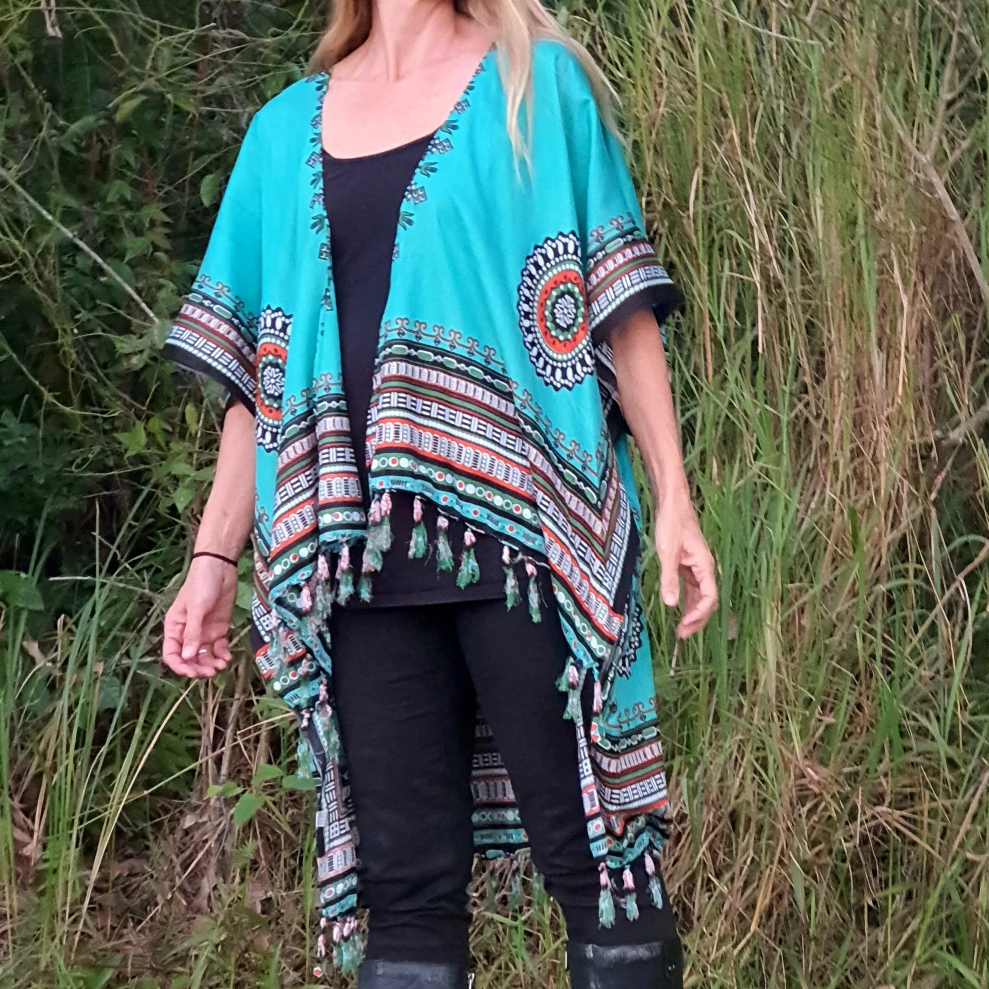 Ladies Kimono Jacket - Africa