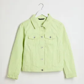 Ladies Lime Denim Jacket