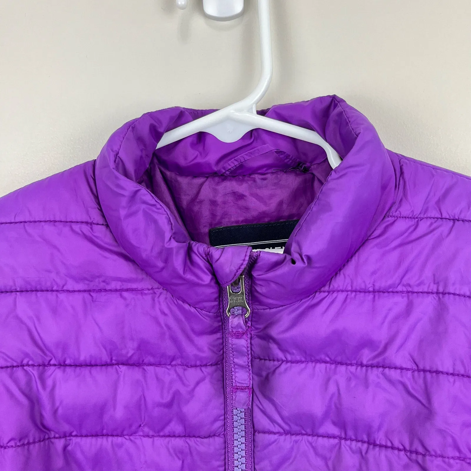 Lands' End ThermoPlume Packable Jacket Purple Large 7