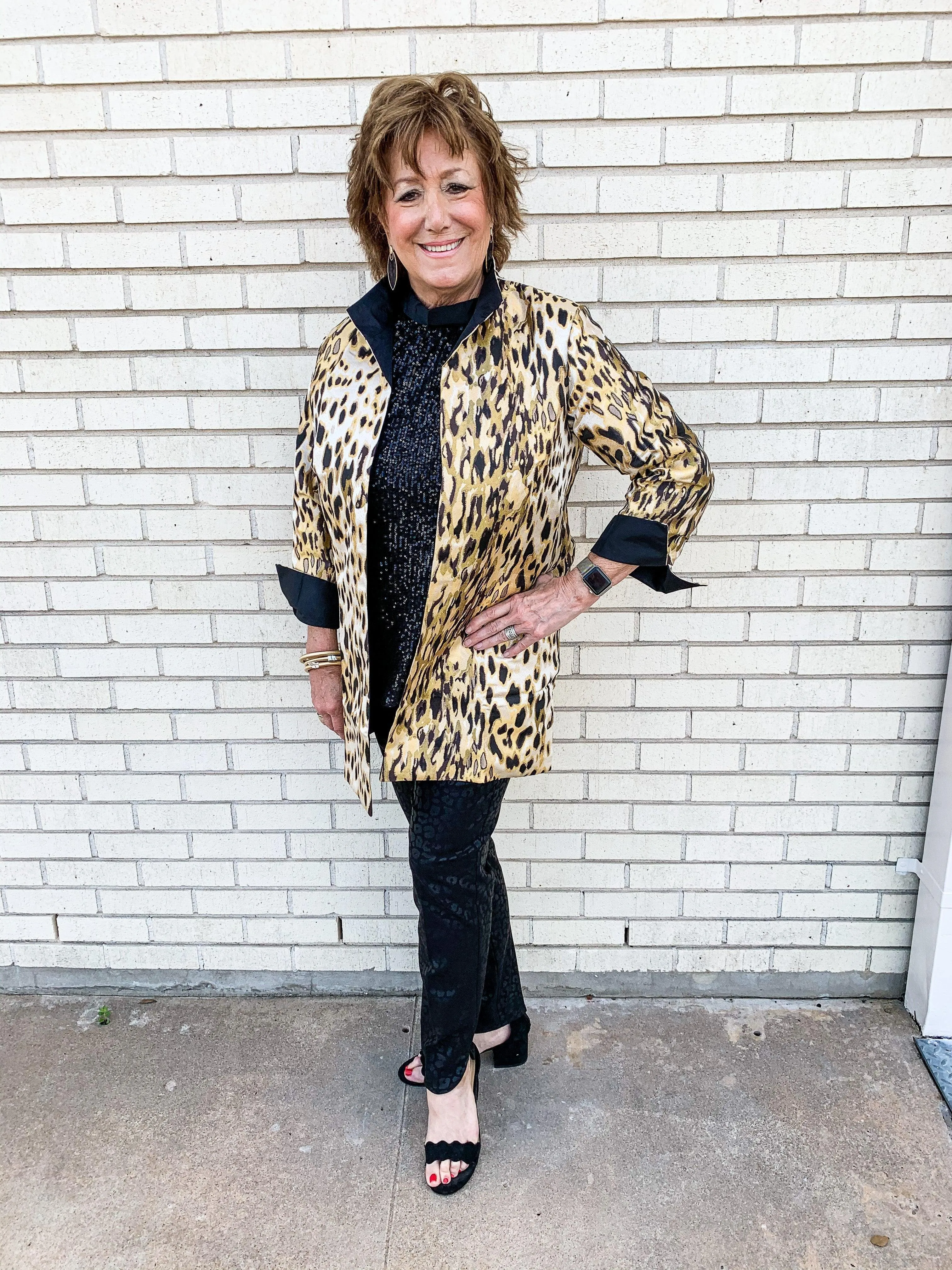 Leopard Metallic Jacket