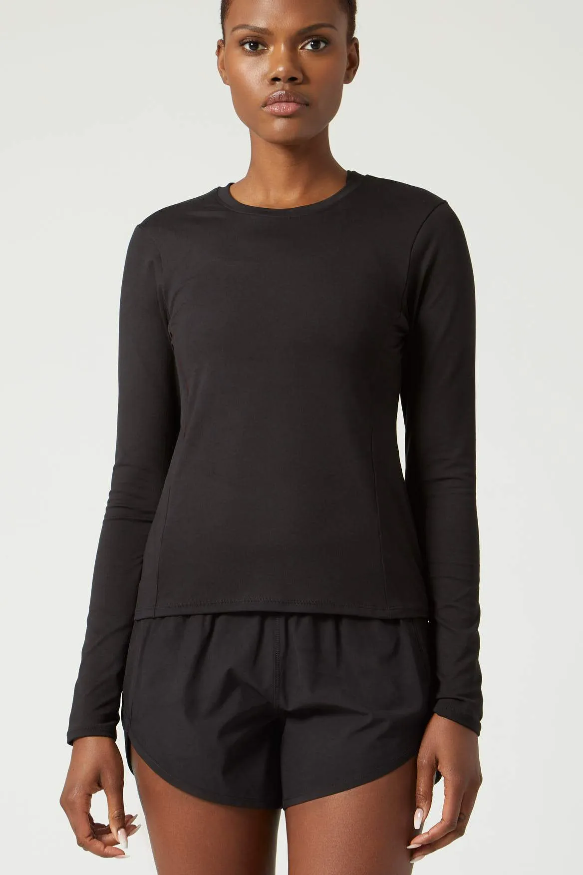 Lisa Fitted Long Sleeve Black