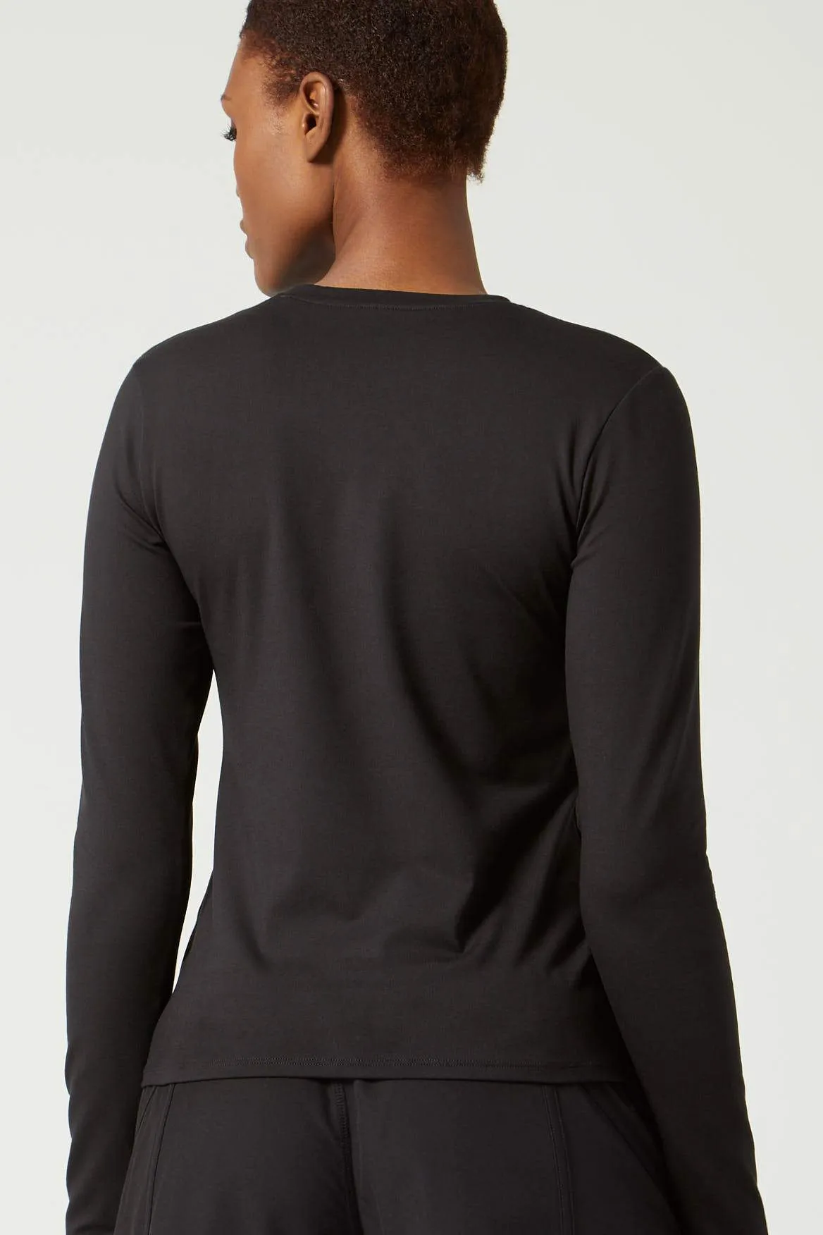 Lisa Fitted Long Sleeve Black