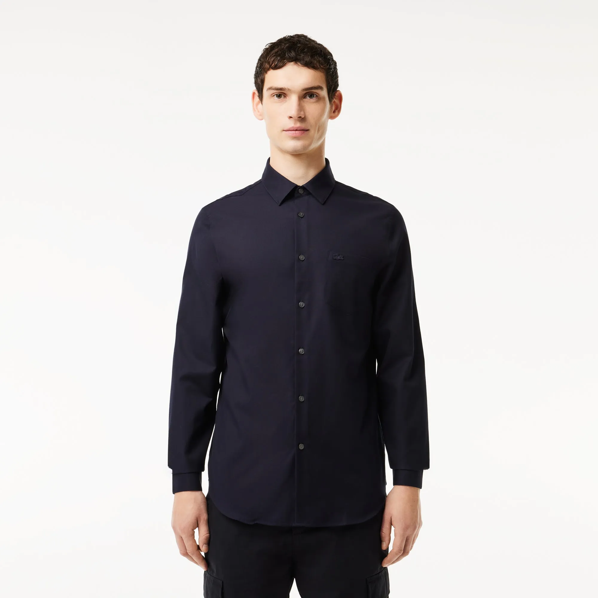 Men's Regular Fit Solid Cotton Shirt