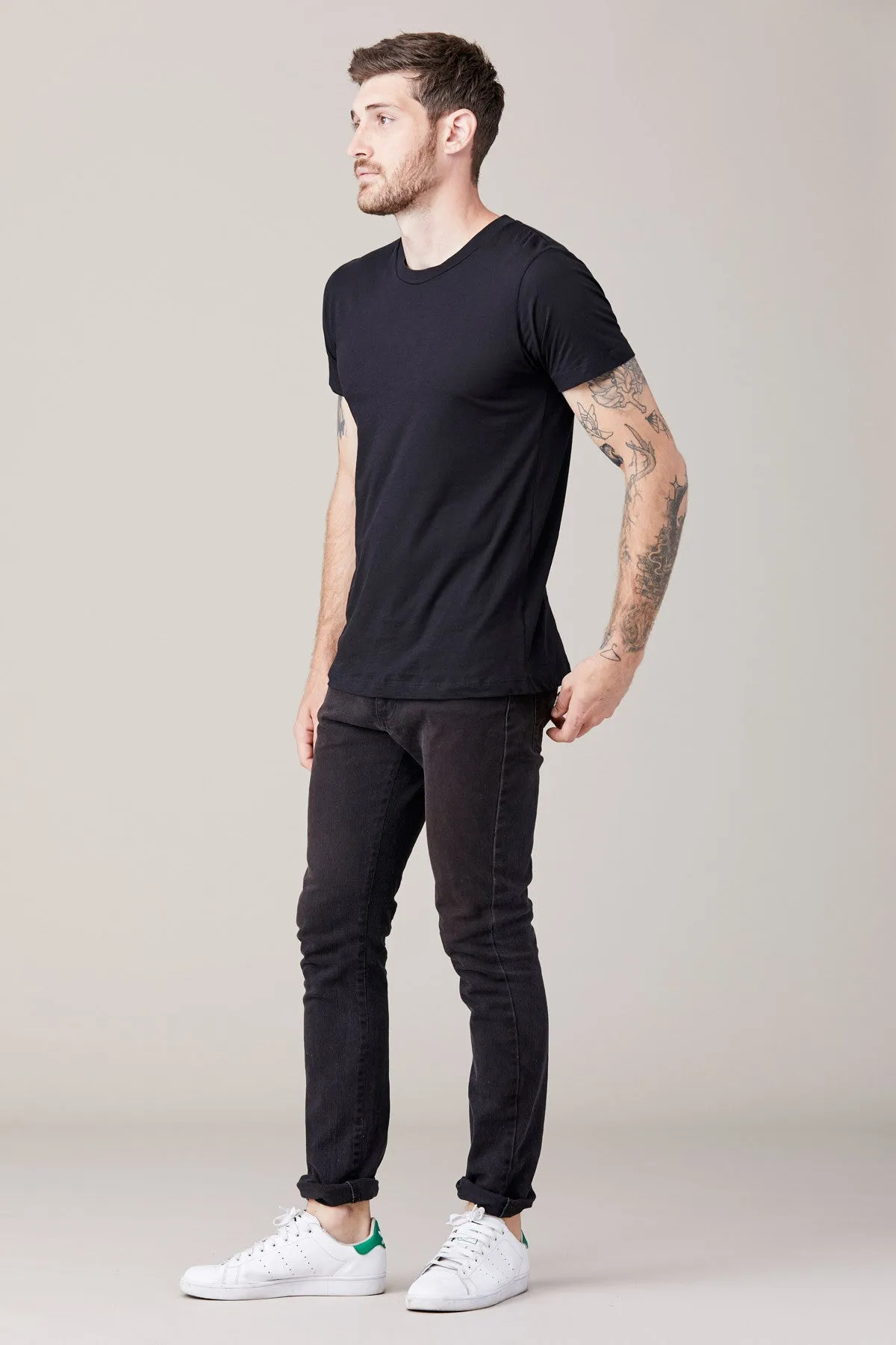 Men's Short Sleeve Crew - Black