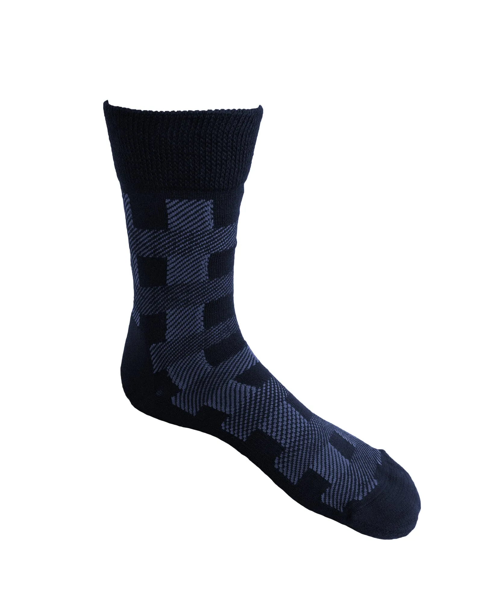 MERINO PLAID HEALTH SOCK | DS