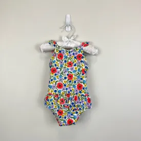 Mini Boden Floral Bathing Suit 6-12 Months