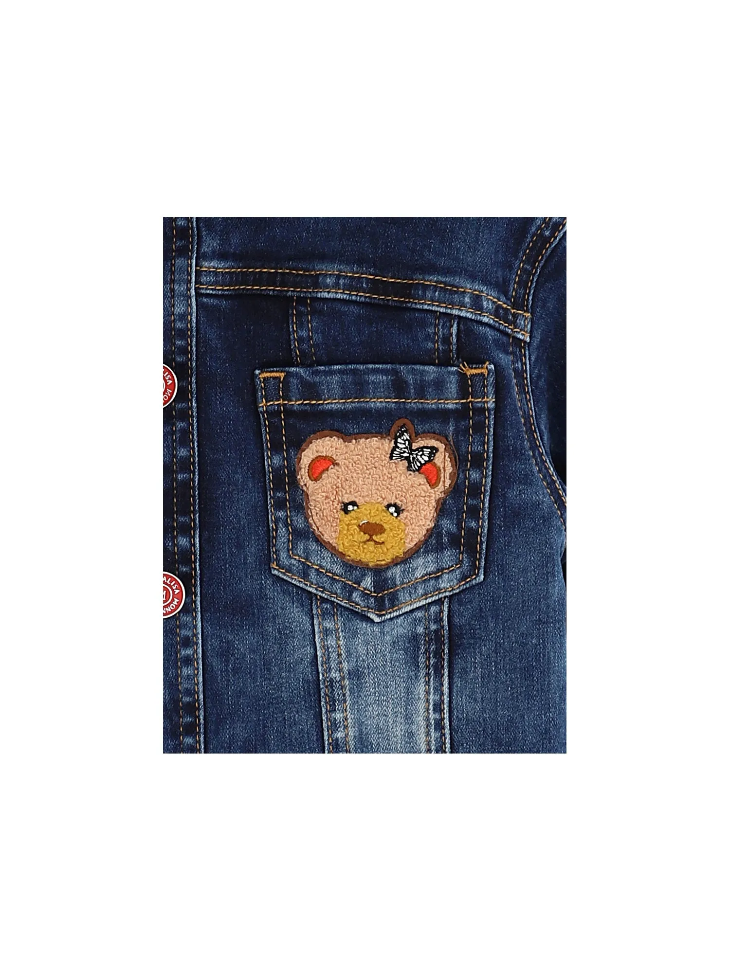 Monnalisa - Teddy Denim Jacket