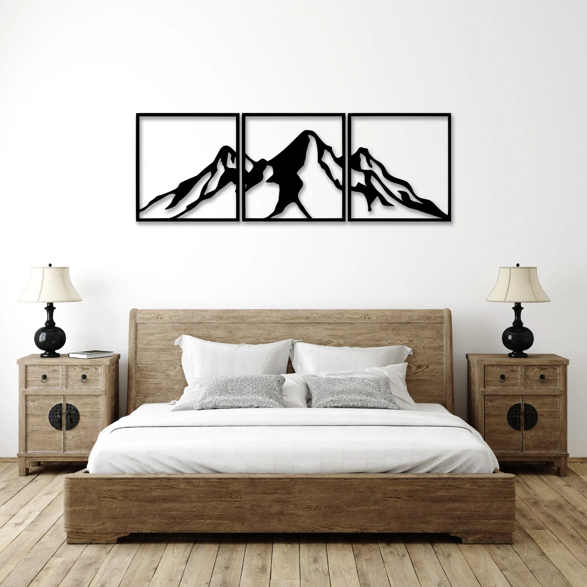 Mountain Range (3 Piece) - Metal Wall Art