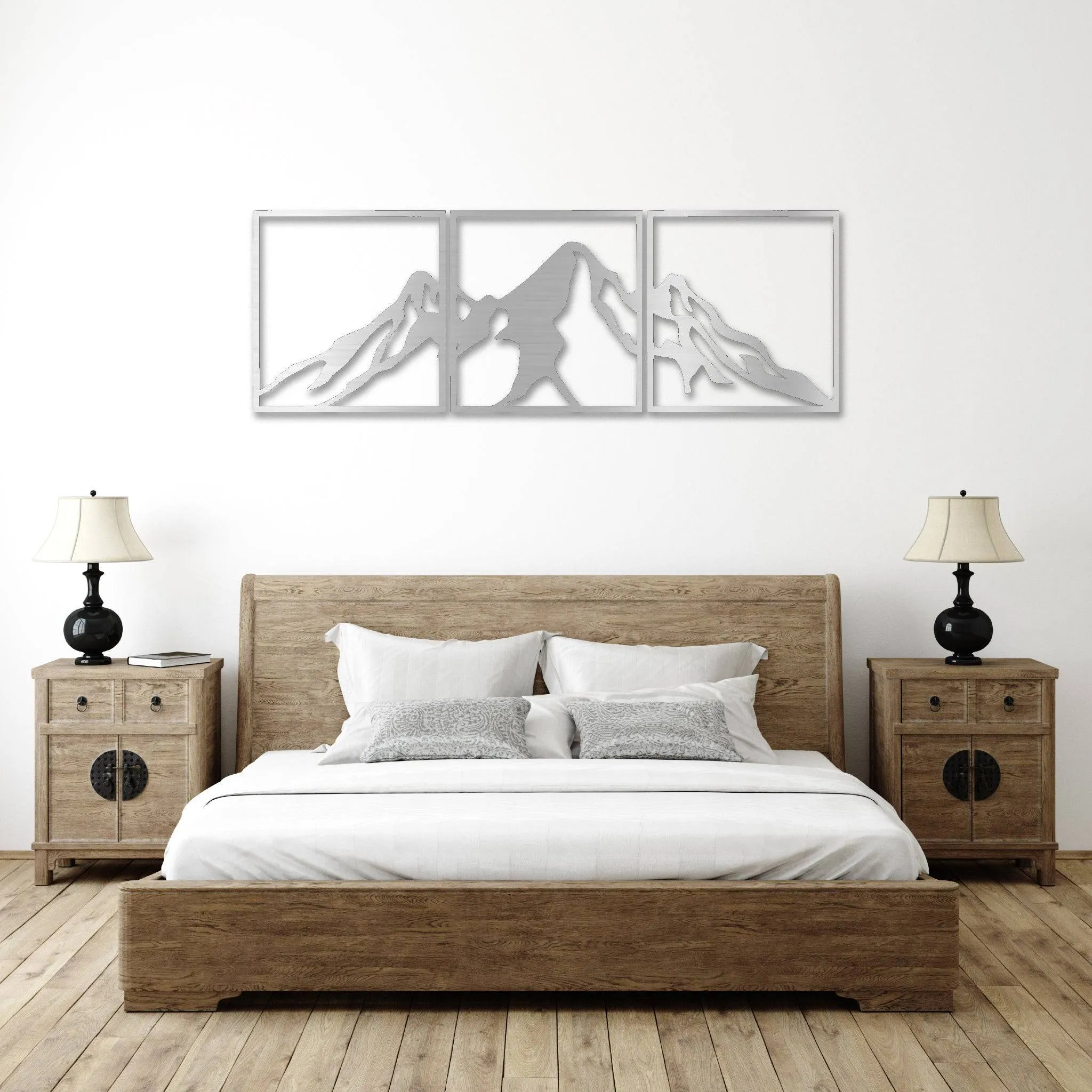 Mountain Range (3 Piece) - Metal Wall Art