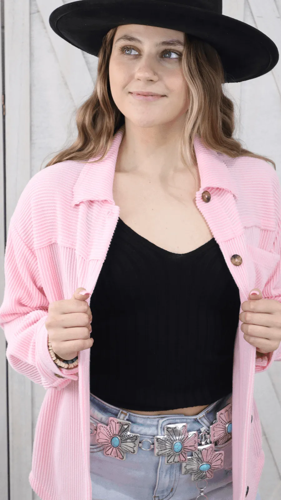 OLLIE OVERSIZED CRISP BUTTON JACKET S-XL