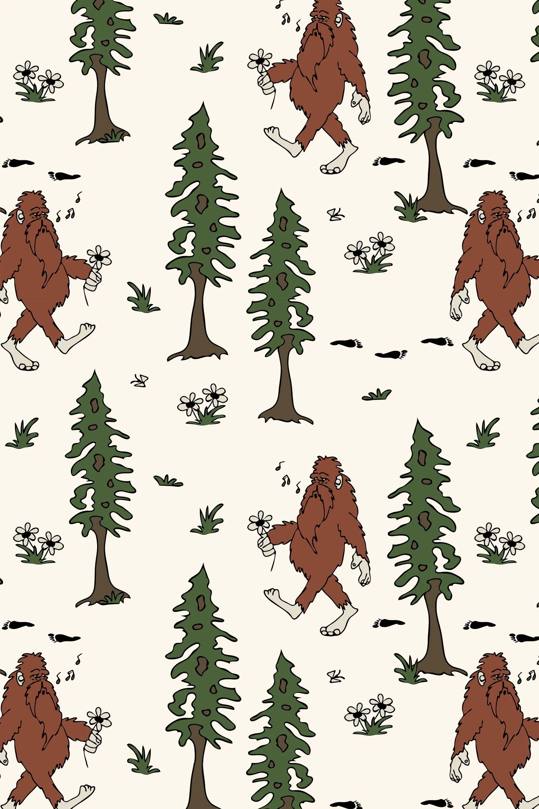 Organic Swaddle Blanket Sasquatch