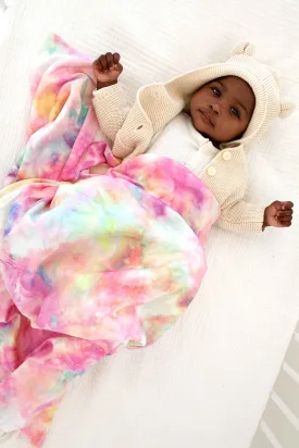 Organic Swaddle Blanket Tie Dye